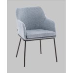 Стул с подлокотниками Кози new ткань букле синий