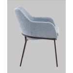 Стул с подлокотниками Кози new ткань букле синий