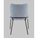 Стул с подлокотниками Кози new ткань букле синий