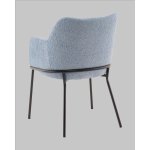 Стул с подлокотниками Кози new ткань букле синий