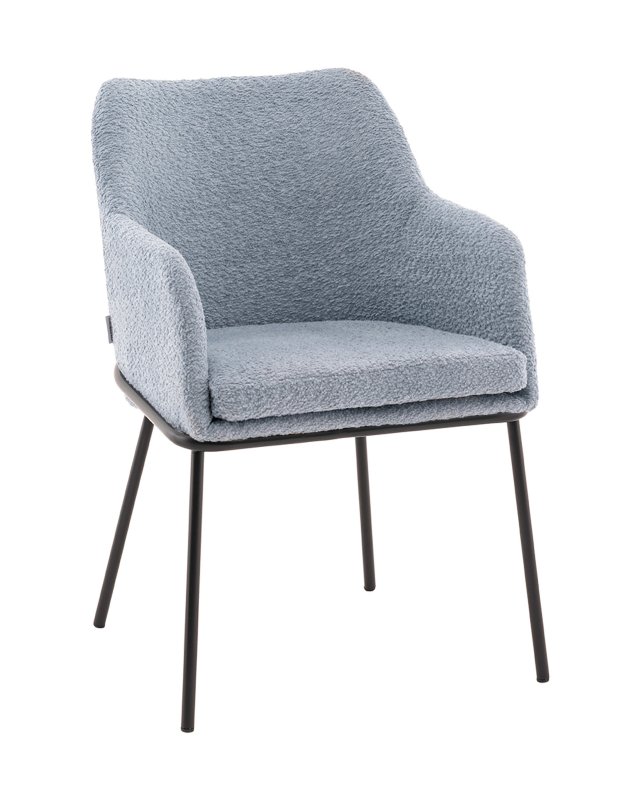Стул с подлокотниками Кози new ткань букле синий