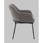 Стул с подлокотниками Кози new ткань букле тёмно-серый