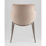 Стул Твигги велюр бежевый, каркас бежево-серый