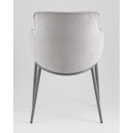 Стул Твигги велюр серый, каркас серый