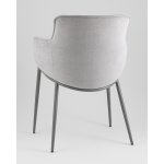 Стул Твигги велюр серый, каркас серый