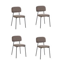 Стул Chao коричневый черные ножки 4 шт.