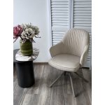 Стул RIKARD 360 град. кремовый RIELY-111 /PRESENT-120, шенилл - велюр / латте каркас, ®DISAUR