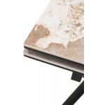 Стол ЛИБЕРТИ 140 Pandora, керамика / Черный каркас М-City