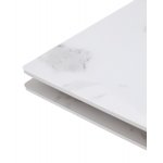 Стол МОЦАРТ 200 Белый мрамор, стекло / Белый М-City