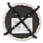 Стул-пуф Otis белый, искусственный мех