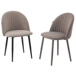 Стул БАРИ Marseille-16 Капучино, велюр / ЛАТТЕ каркас M-City