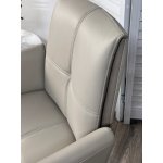 Стул STIG 360 град. поворот.  HF017-11 / HF017-12 Бежевый, экокожа / Черный каркас, ®DISAUR