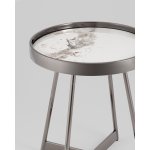 Журнальный столик Гера 50*50 см белая керамика