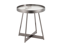 Журнальный столик Гера 50*50 см белая керамика