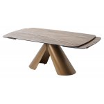 Стол CALDERON 180 GLOSS GRAND CORDILLERA керамика / бронзовый винтажный каркас, ®DISAUR