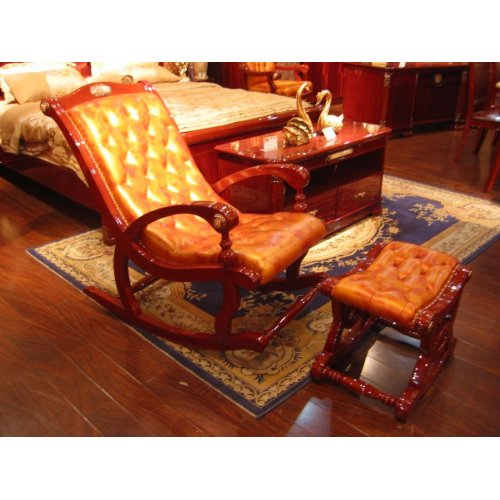 ДЖИАДА Банкетка к креслу - качалке (кожа) ДЖИАДА Банкетка к креслу - качалке (кожа)