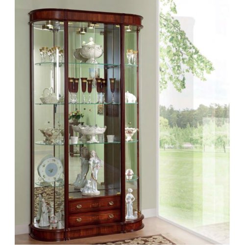 ДАНА 782 Витрина овальная 4-х дверная стекло с 2-мя ящиками ДАНА 782 Витрина овальная 4-х дверная стекло с 2-мя ящиками