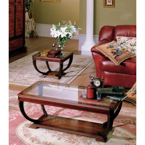 ДАНА 535С Стол журнальный квадратный со стеклом