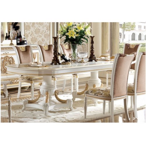 Е62 МОНАРХ ОБЕДЕННЫЙ СТОЛ (2,5 м), цвет-white gold Е62 МОНАРХ ОБЕДЕННЫЙ СТОЛ (2,5 м), цвет-white gold