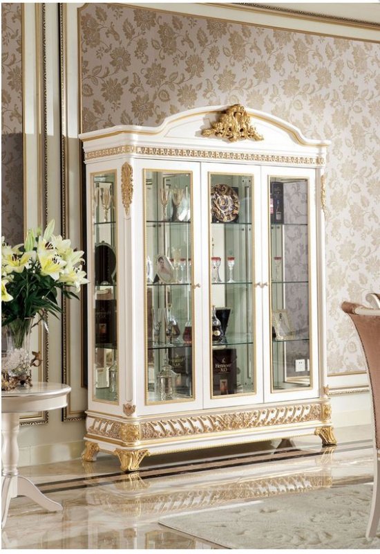 МОНАРХ Е62  Сервант-витрина 3-х дверная